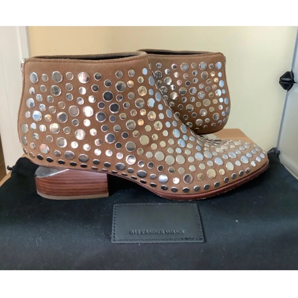 ✨ALEXANDER WANG✨Suede Studded Kori Booties - Picture 5 of 6